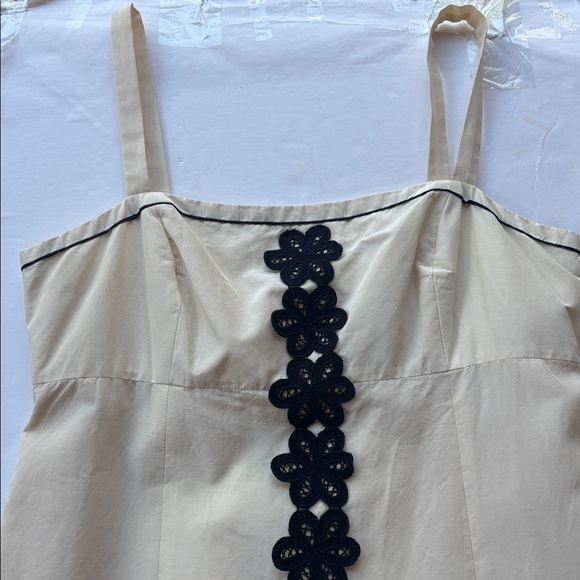 Lilly Pulitzer Vintage 90s White Label Silk Cotton Dress Lace Babydoll Y2K Cream - Picture 8 of 17